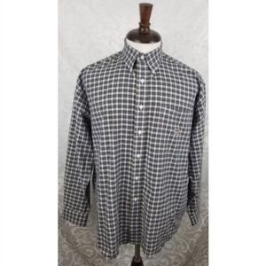 Cinch Men's Button Front Plaid Shirt Large